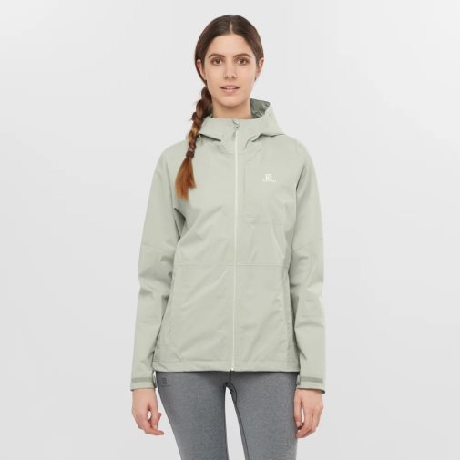 Chaquetas Shell Salomon Outrack Impermeables 2.5L Mujer Verde Menta | MX VRDL051